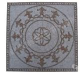 Travertin Mixte Mosaïque Micro Rosace 61x61 cm REF 1133