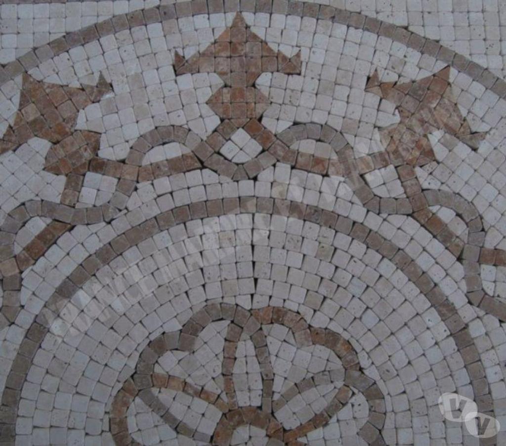  Var Forcalqueiret - 83136 - Photos Vivastreet Travertin Mixte Mosaïque Micro Rosace 61x61 cm REF 1133