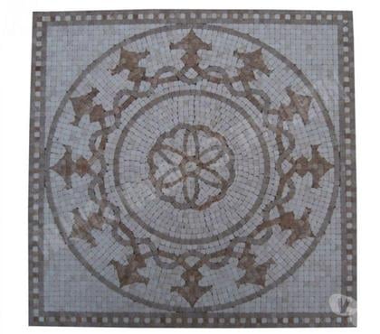 Bricolage - Jardin - Outillage Forcalqueiret Var - Photos Vivastreet Travertin Mixte Mosaïque Micro Rosace 61x61 cm REF 1133