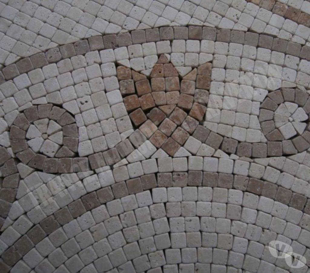  Var Forcalqueiret - 83136 - Photos Vivastreet Travertin Mixte Mosaïque Micro Rosace 61x61 cm REF 1053