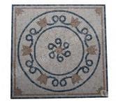 Travertin Mixte Mosaïque Micro Rosace 61x61 cm REF 1052