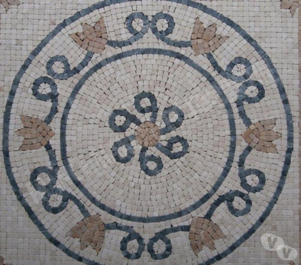  Var Forcalqueiret - 83136 - Photos Vivastreet Travertin Mixte Mosaïque Micro Rosace 61x61 cm REF 1052