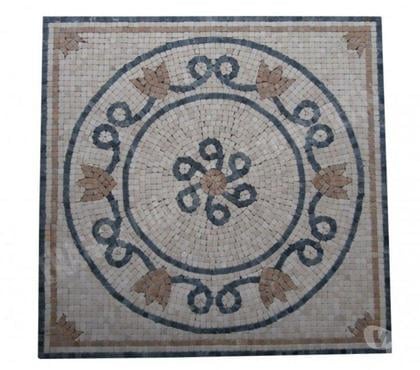 Bricolage - Jardin - Outillage Forcalqueiret Var - Photos Vivastreet Travertin Mixte Mosaïque Micro Rosace 61x61 cm REF 1052