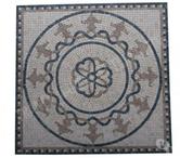Travertin Mixte Mosaïque Micro Rosace 61x61 cm REF 1051