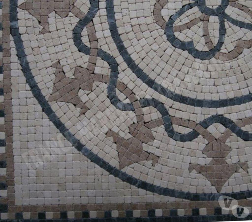  Var Forcalqueiret - 83136 - Photos Vivastreet Travertin Mixte Mosaïque Micro Rosace 61x61 cm REF 1051