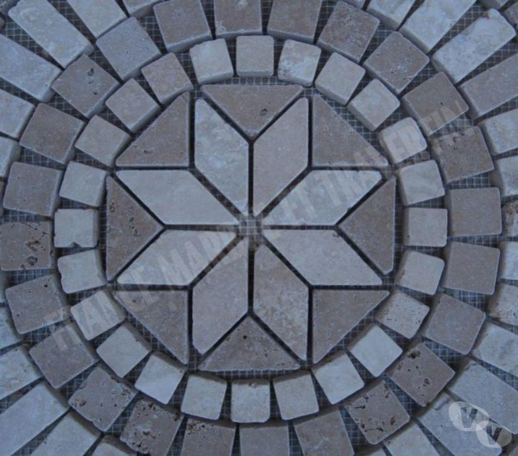  Var Forcalqueiret - 83136 - Photos Vivastreet Travertin Mixte Rosace 61x61 cm REF 1047