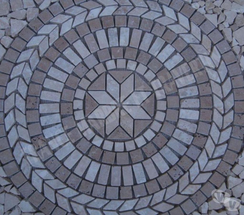  Var Forcalqueiret - 83136 - Photos Vivastreet Travertin Mixte Rosace 61x61 cm REF 1047