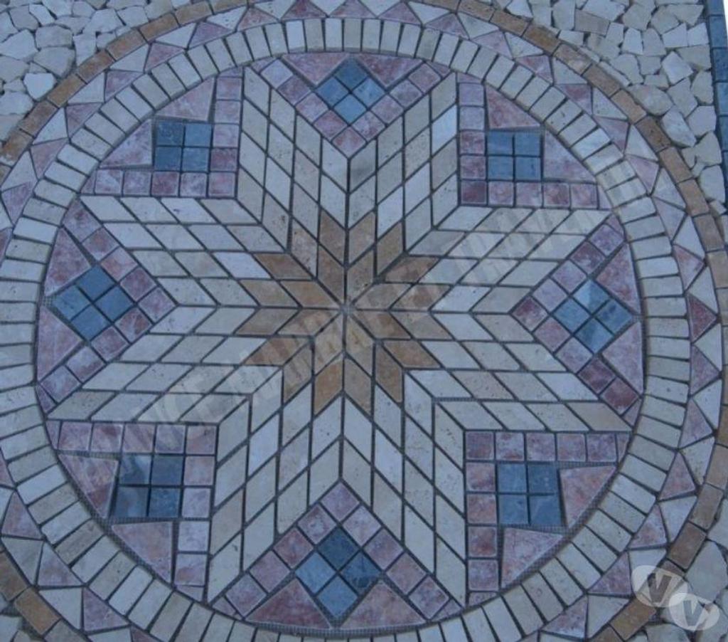  Var Forcalqueiret - 83136 - Photos Vivastreet Travertin Mixte Rosace 91x91 cm REF 1046