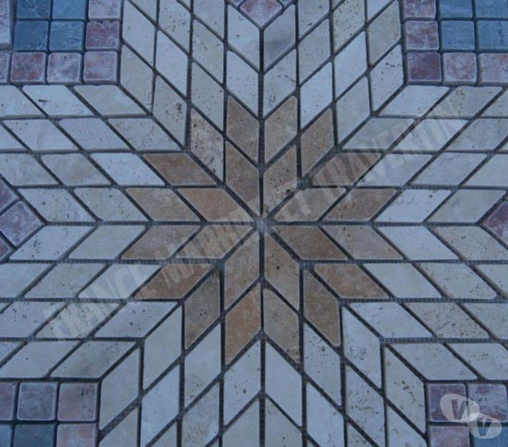  Var Forcalqueiret - 83136 - Photos Vivastreet Travertin Mixte Rosace 91x91 cm REF 1046