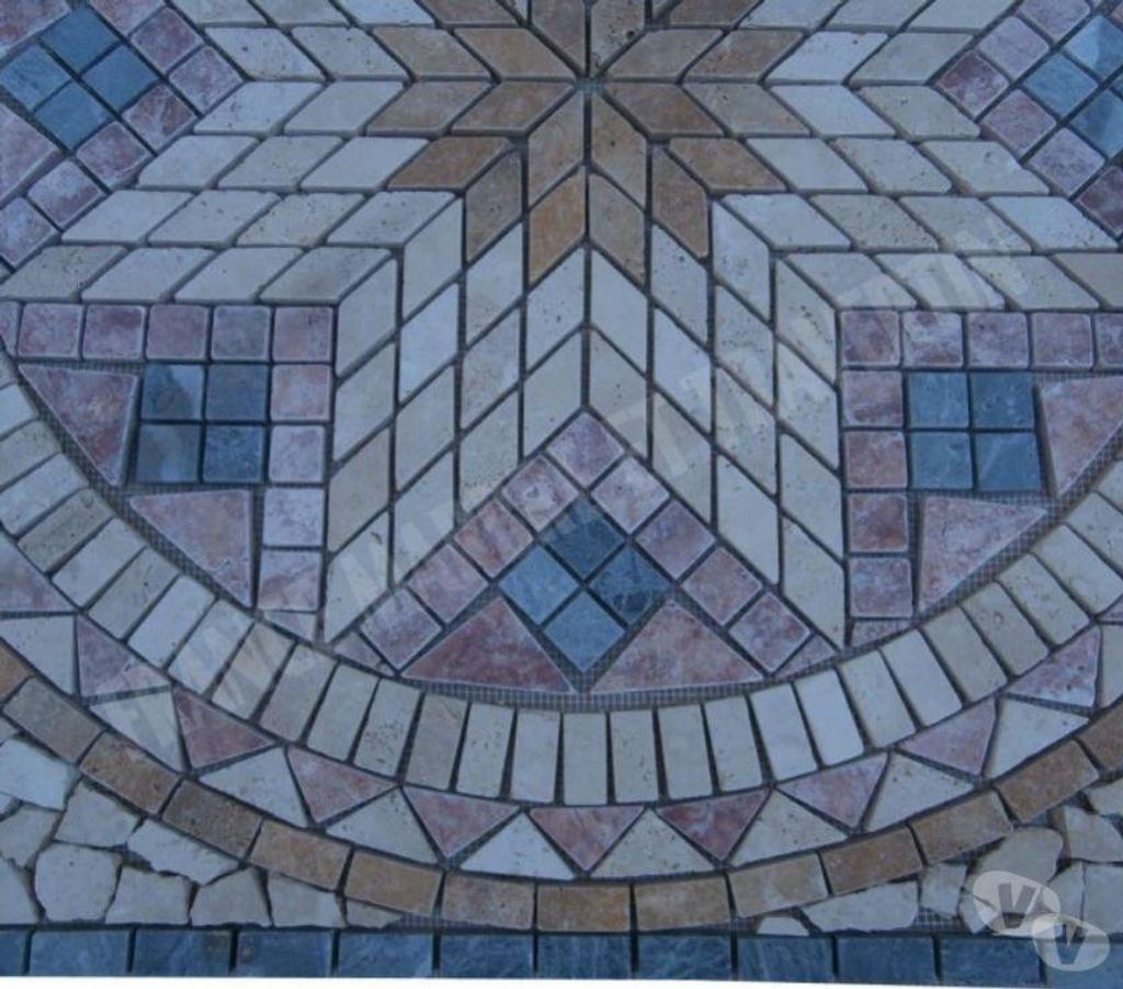  Var Forcalqueiret - 83136 - Photos Vivastreet Travertin Mixte Rosace 91x91 cm REF 1046