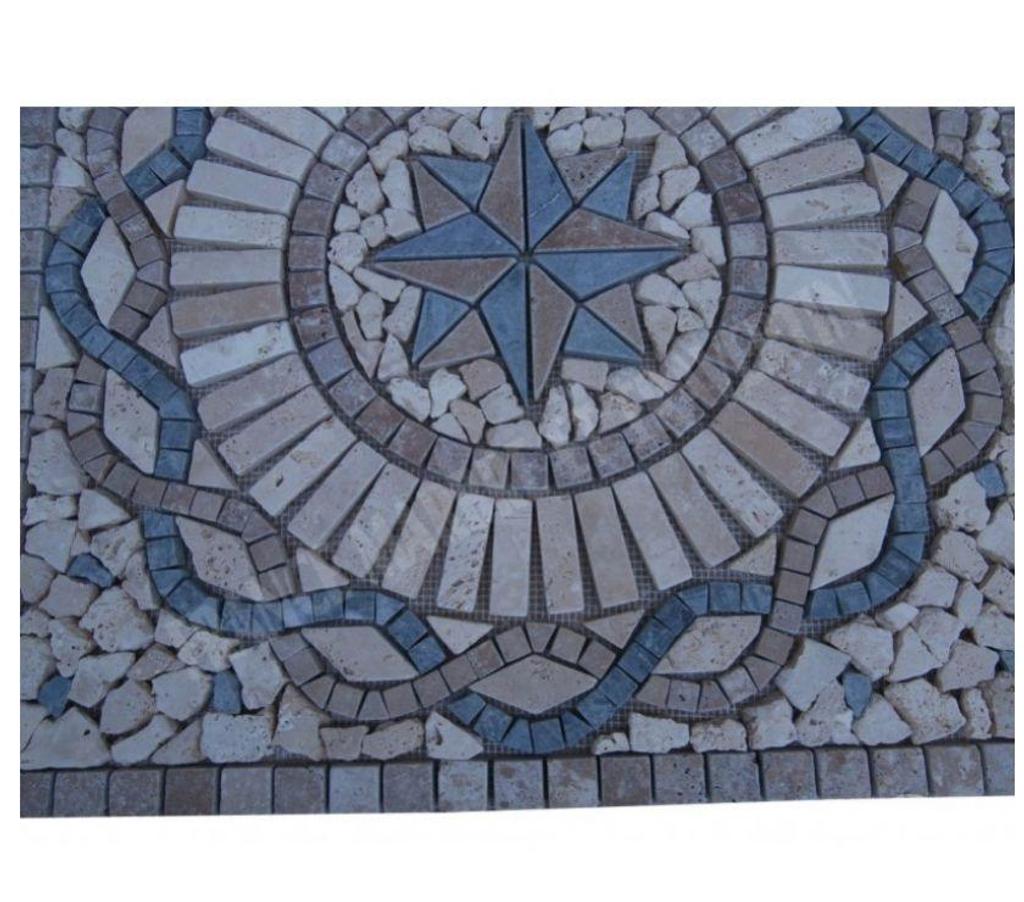  Var Forcalqueiret - 83136 - Photos Vivastreet Travertin Mixte Rosace 61x61 cm REF 1044