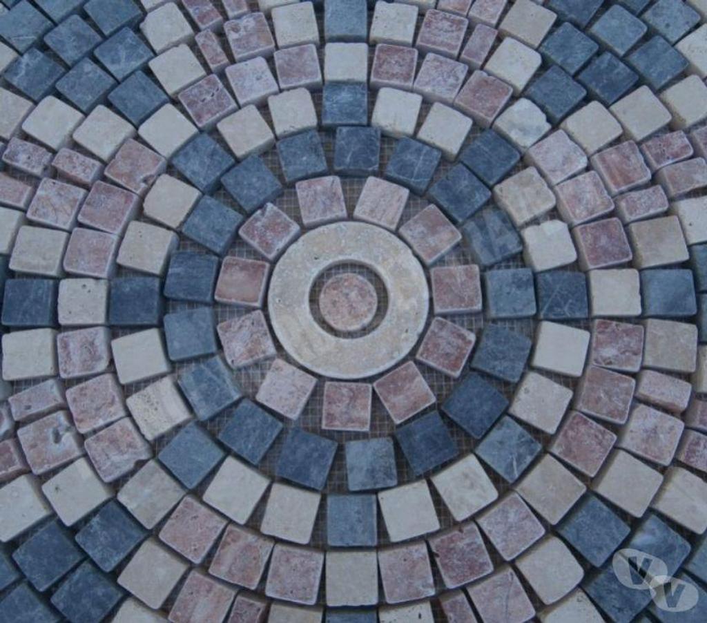  Var Forcalqueiret - 83136 - Photos Vivastreet Travertin Mixte Rosace 91x91 cm REF 1043