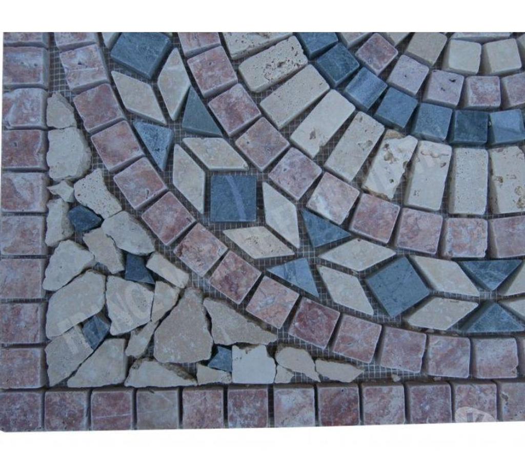  Var Forcalqueiret - 83136 - Photos Vivastreet Travertin Mixte Rosace 61x61 cm REF 1042