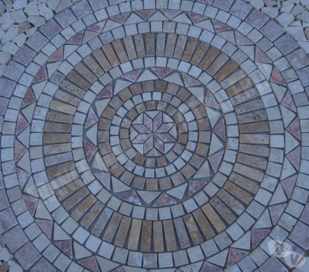  Var Forcalqueiret - 83136 - Photos Vivastreet Travertin Mixte Rosace 91x91 cm REF 1041