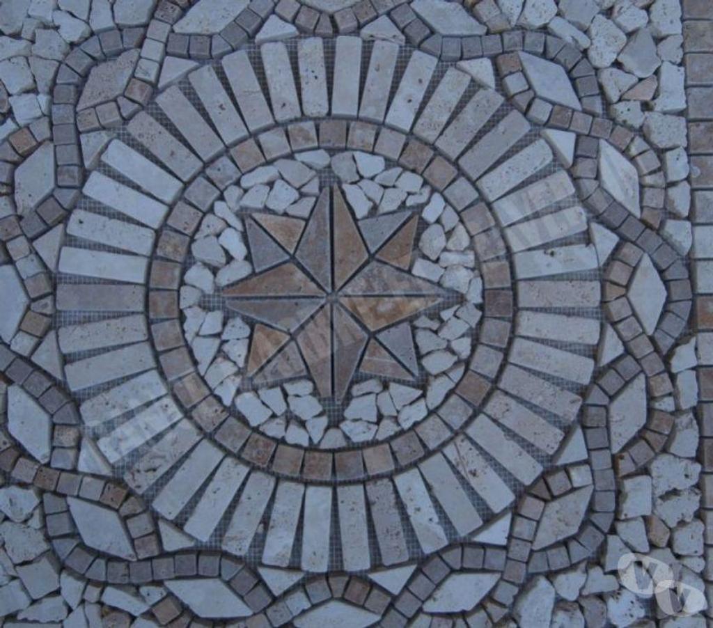  Var Forcalqueiret - 83136 - Photos Vivastreet Travertin Mixte Rosace 61x61 cm REF 1040