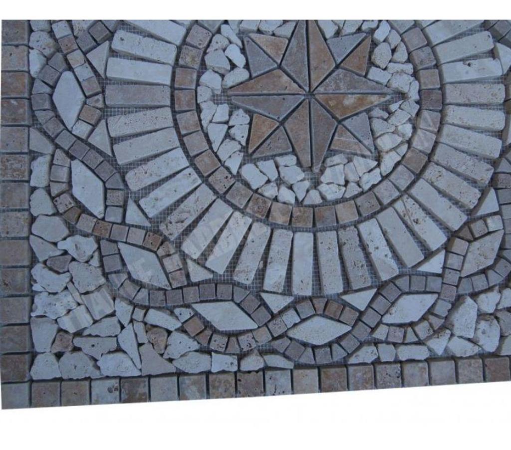  Var Forcalqueiret - 83136 - Photos Vivastreet Travertin Mixte Rosace 61x61 cm REF 1040