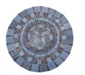 Travertin Mixte Rosace Ronde Diamètre 80 cm REF 879