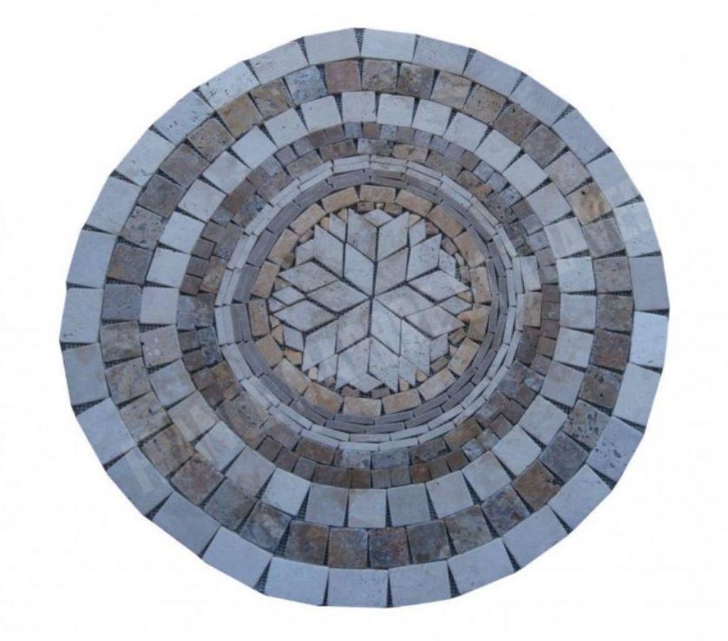  Var Forcalqueiret - 83136 - Photos Vivastreet Travertin Mixte Rosace Ronde Diamètre 80 cm REF 879