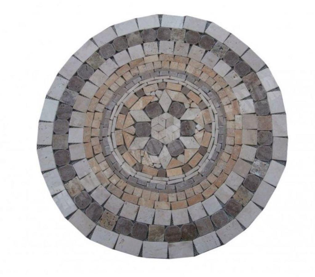  Var Forcalqueiret - 83136 - Photos Vivastreet Travertin Mixte Rosace Ronde Diamètre 60 cm REF 849