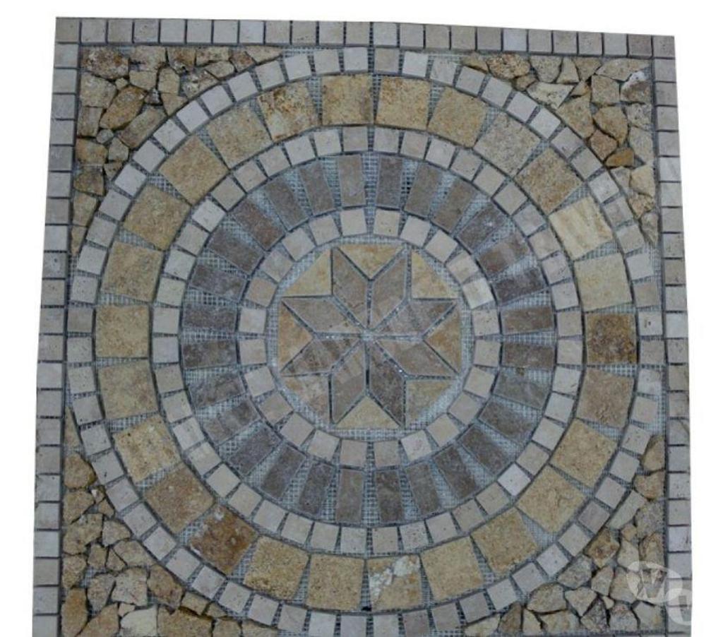  Var Forcalqueiret - 83136 - Photos Vivastreet Travertin Mixte Rosace 61x61 cm REF 551