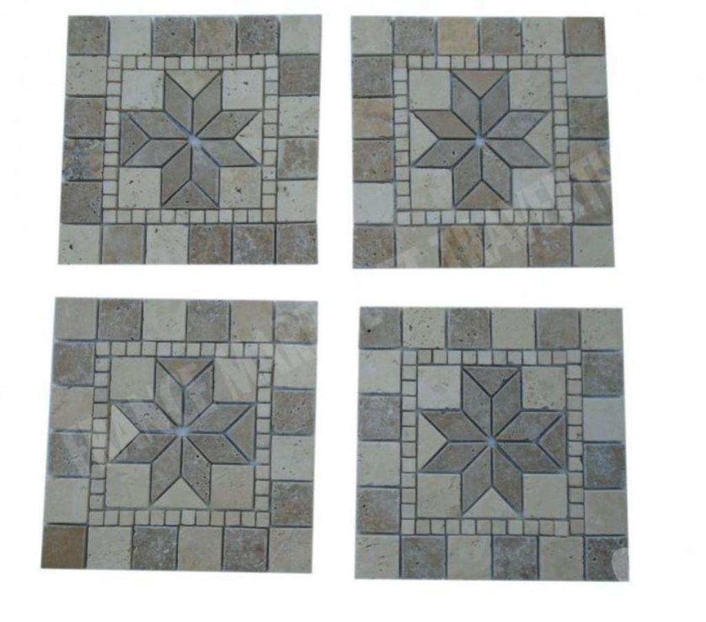  Bouches-du-Rhône Lancon Provence - 13680 - Photos Vivastreet Travertin Multicolore Rosace 30,5x30,5 cm REF 3133