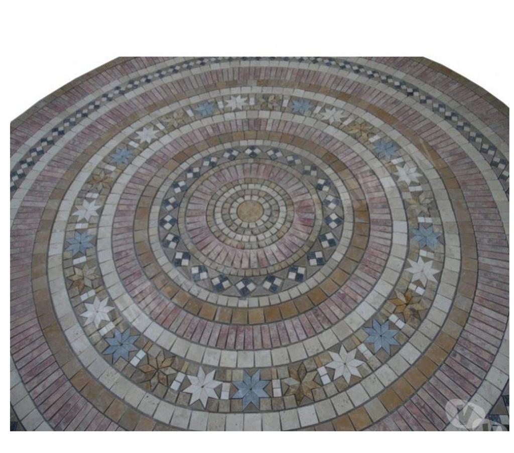  Bouches-du-Rhône Lancon Provence - 13680 - Photos Vivastreet Travertin Mixte Rosace Ronde Diametre 200 cm REF 1543