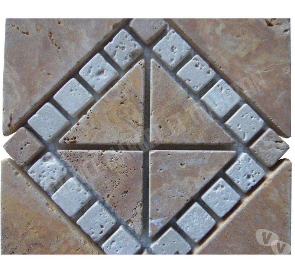  Bouches-du-Rhône Lancon Provence - 13680 - Photos Vivastreet Travertin Jaune & Classique Rosace 23x23 cm REF 1391