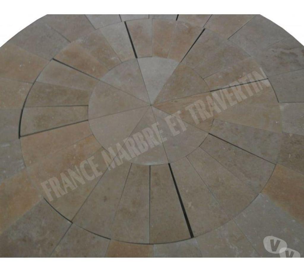  Bouches-du-Rhône Lancon Provence - 13680 - Photos Vivastreet Travertin Clssb Cercle Manoir Diamètre 270 cm REF 1259