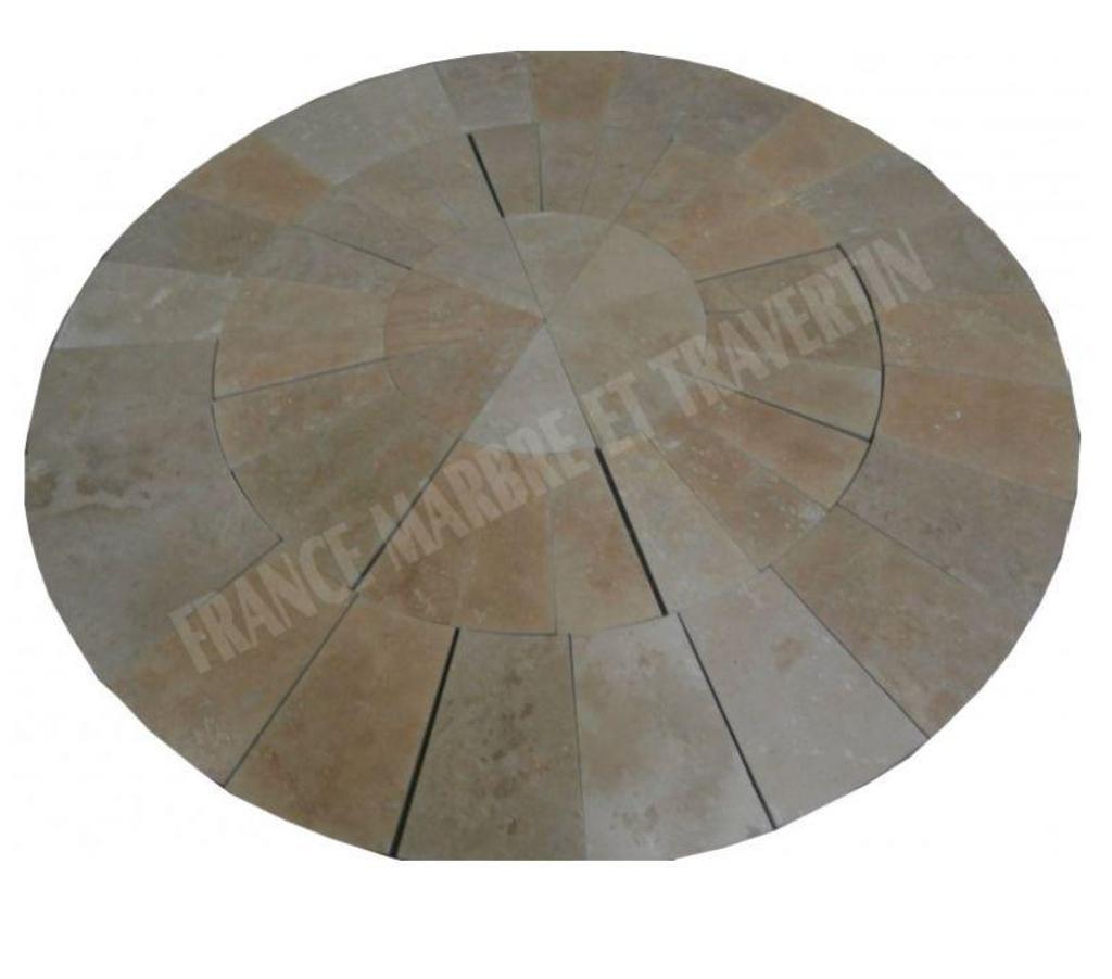  Bouches-du-Rhône Lancon Provence - 13680 - Photos Vivastreet Travertin Clssb Cercle Manoir Diamètre 270 cm REF 1259