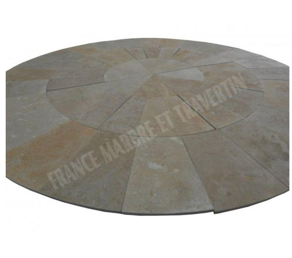  Bouches-du-Rhône Lancon Provence - 13680 - Photos Vivastreet Travertin Clssb Cercle Manoir Diamètre 270 cm REF 1259