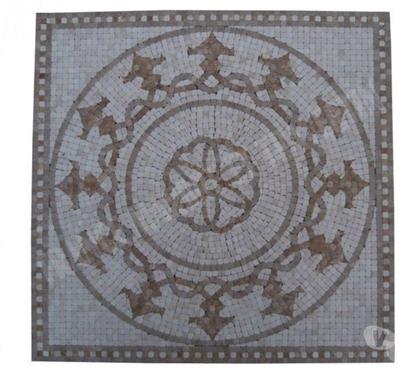 Bricolage - Jardin - Outillage Lancon Provence Bouches-du-Rhône - Photos Vivastreet Travertin Mixte Mosaïque Micro Rosace 61x61 cm REF 1133