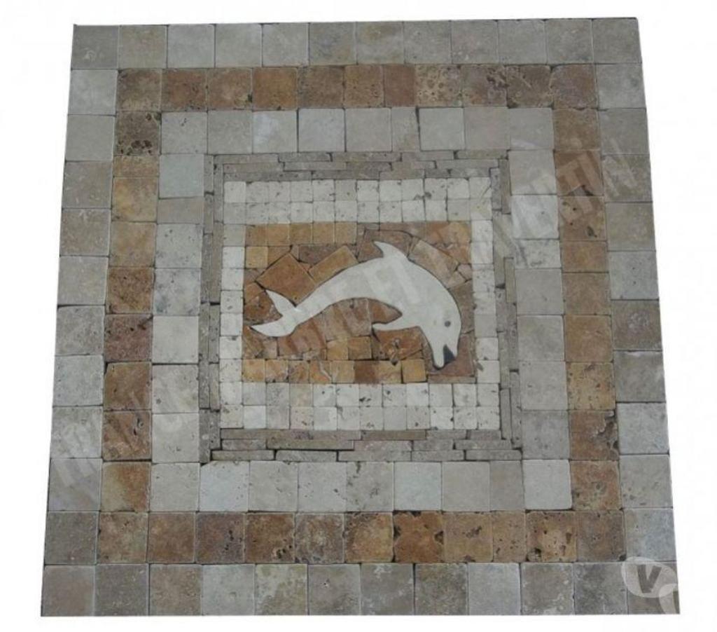  Bouches-du-Rhône Lancon Provence - 13680 - Photos Vivastreet Travertin Mixte Rosace Images 61x61 cm REF 1094