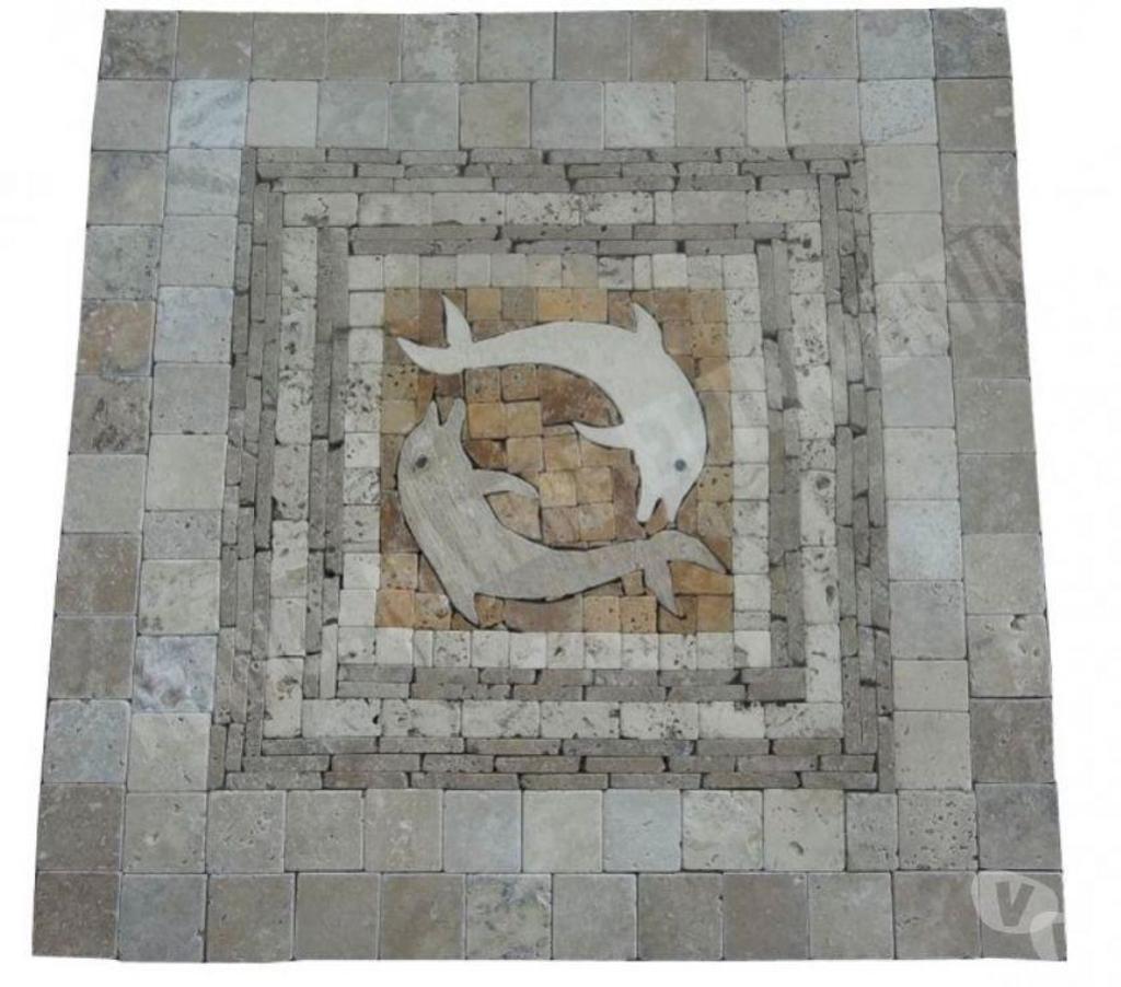  Bouches-du-Rhône Lancon Provence - 13680 - Photos Vivastreet Travertin Mixte Rosace Images 61x61 cm REF 1094