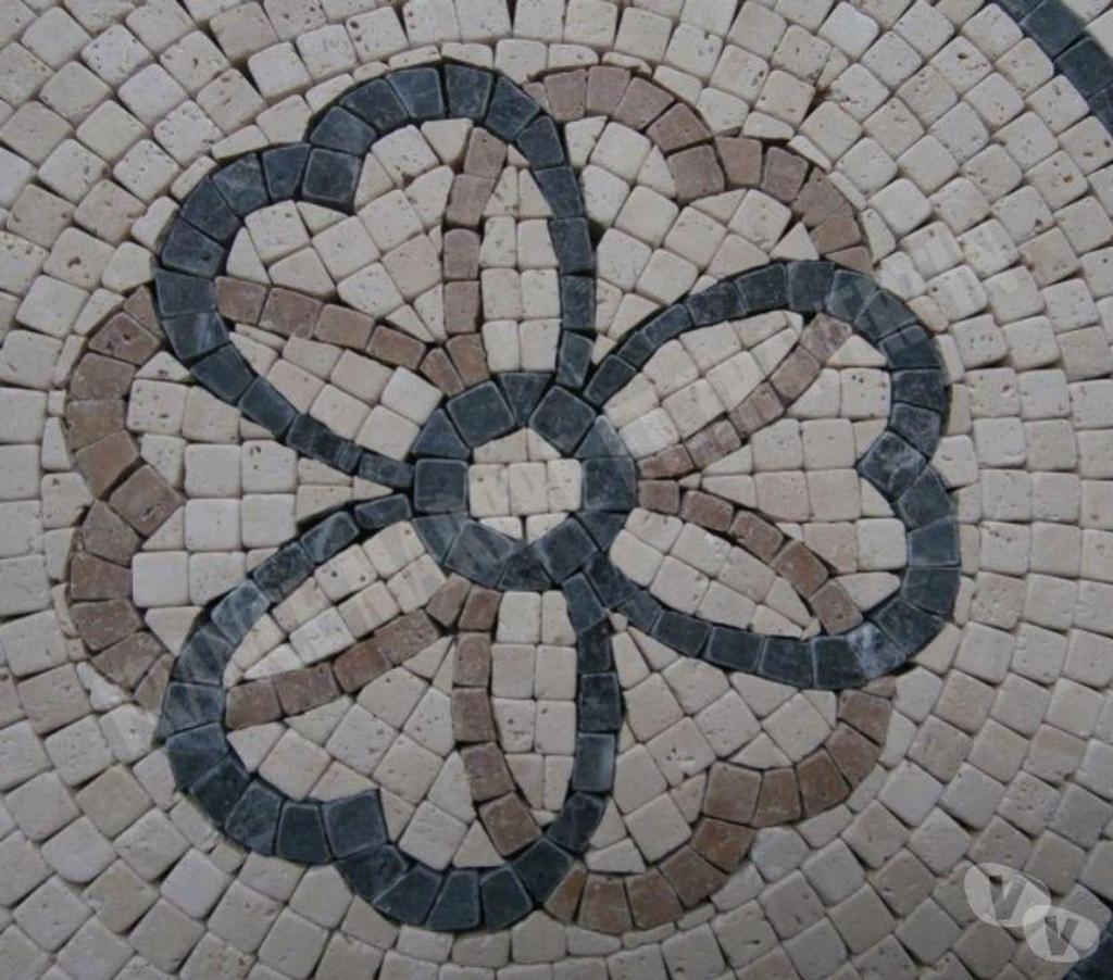  Bouches-du-Rhône Lancon Provence - 13680 - Photos Vivastreet Travertin Mixte Mosaïque Micro Rosace 61x61 cm REF 1051