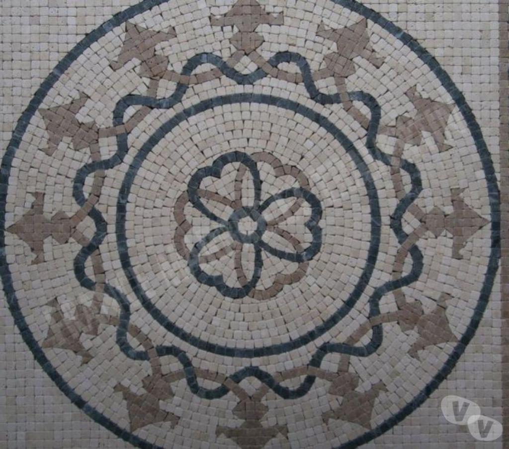  Bouches-du-Rhône Lancon Provence - 13680 - Photos Vivastreet Travertin Mixte Mosaïque Micro Rosace 61x61 cm REF 1051