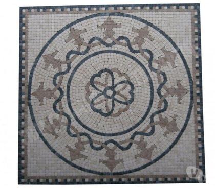 Bricolage - Jardin - Outillage Lancon Provence Bouches-du-Rhône - Photos Vivastreet Travertin Mixte Mosaïque Micro Rosace 61x61 cm REF 1051