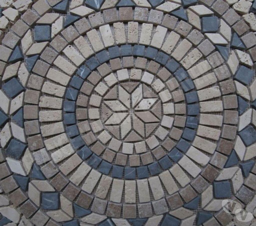  Bouches-du-Rhône Lancon Provence - 13680 - Photos Vivastreet Travertin Mixte Rosace 61x61 cm REF 1050