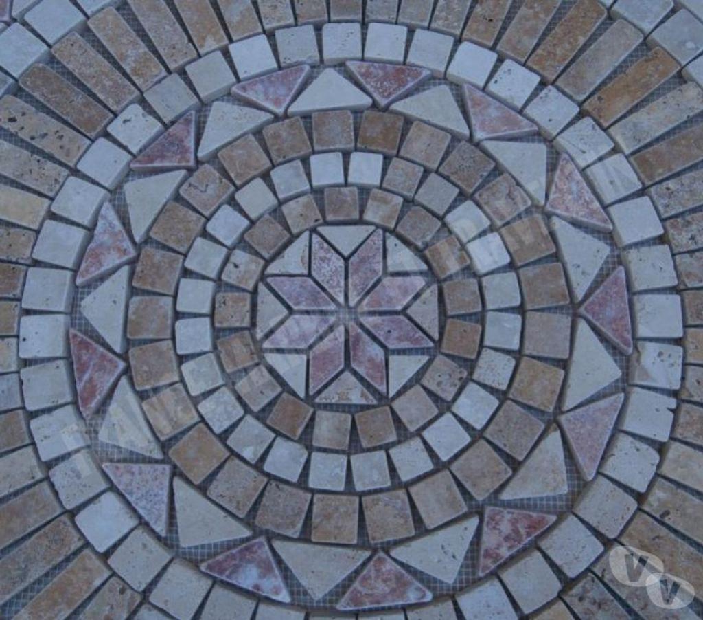  Bouches-du-Rhône Lancon Provence - 13680 - Photos Vivastreet Travertin Mixte Rosace 91x91 cm REF 1041