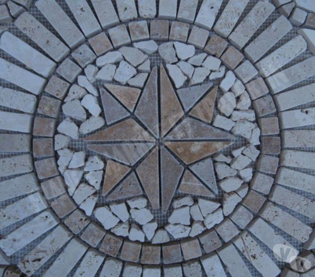  Bouches-du-Rhône Lancon Provence - 13680 - Photos Vivastreet Travertin Mixte Rosace 61x61 cm REF 1040