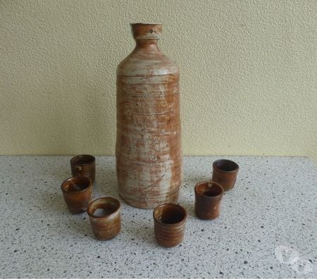 Ameublement & art de la table Aisne Acy - 02200 - Photos Vivastreet service a liqueur , en gres ,cruche avec 6 verres 