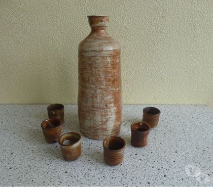 Ameublement - art de la table Acy Aisne - Photos Vivastreet service a liqueur , en gres ,cruche avec 6 verres 