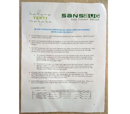 Matériel de sport Seine-Saint-Denis La Courneuve - 93120 - Photos Vivastreet Tente anti-moustique Sansbug avec filet