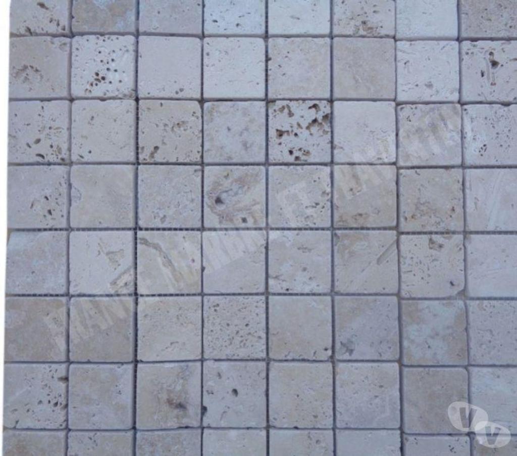  Var Forcalqueiret - 83136 - Photos Vivastreet Travertin Classique Clair Mosaïque 4,8x4,8 cm REF 2927