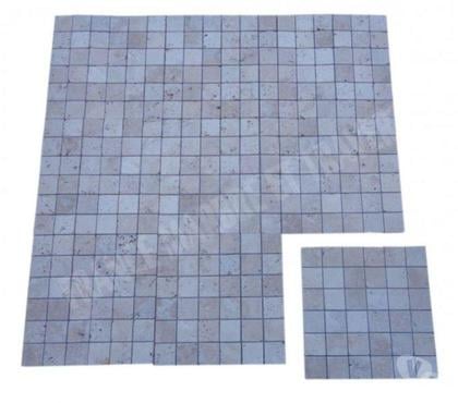 Bricolage - Jardin - Outillage Forcalqueiret Var - Photos Vivastreet Travertin Classique Clair Mosaïque 4,8x4,8 cm REF 2927