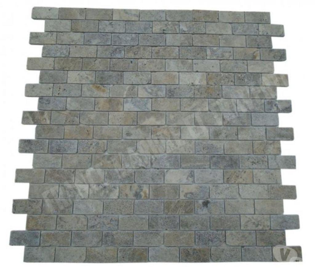  Var Forcalqueiret - 83136 - Photos Vivastreet Travertin Gris Silver Mosaïque 4,8x10 cm REF 3143