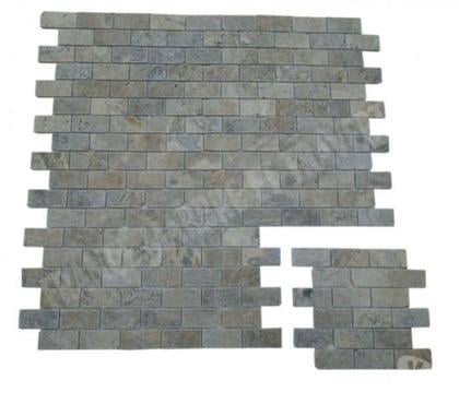 Bricolage - Jardin - Outillage Forcalqueiret Var - Photos Vivastreet Travertin Gris Silver Mosaïque 4,8x10 cm REF 3143