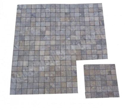 Bricolage - Jardin - Outillage Lancon Provence Bouches-du-Rhône - Photos Vivastreet Travertin Gris Silver Mosaïque 4,8x4,8 cm REF 1294