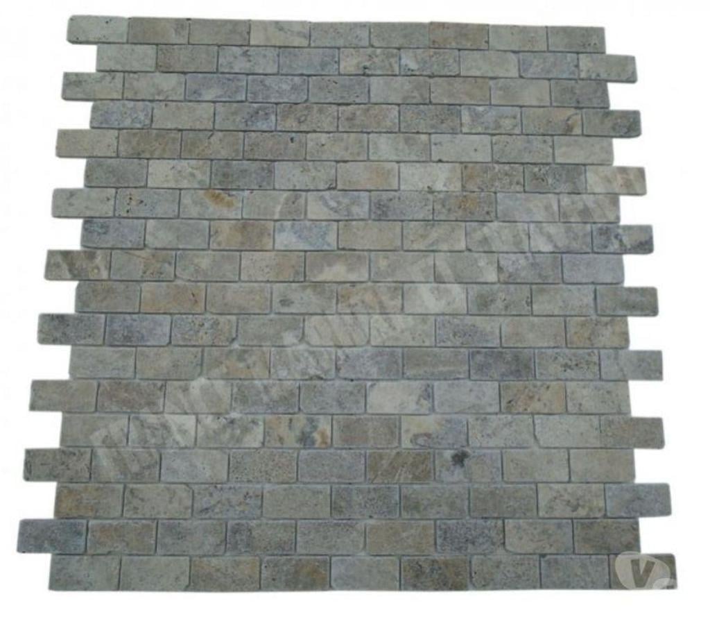  Bouches-du-Rhône Lancon Provence - 13680 - Photos Vivastreet Travertin Gris Silver Mosaïque 4,8x10 cm REF 3143