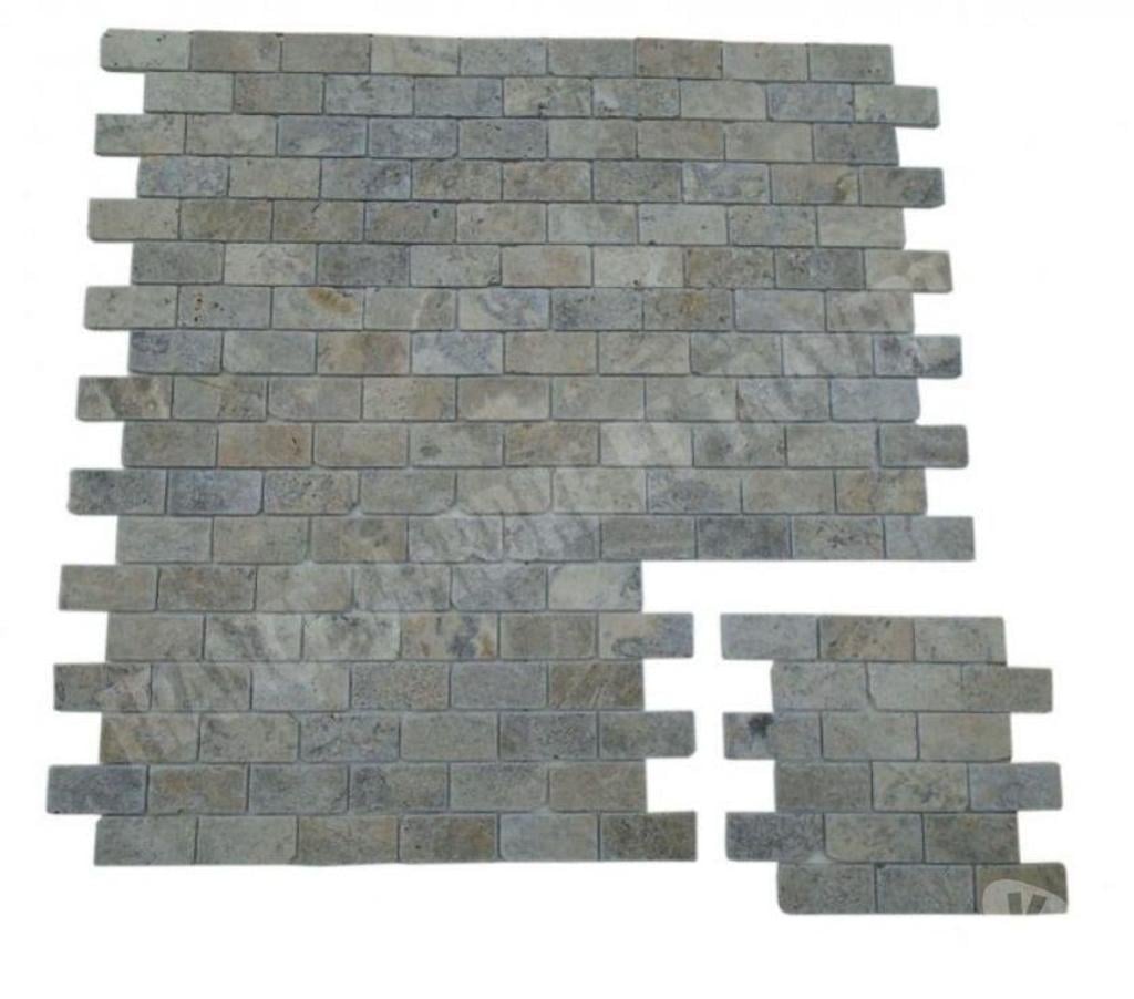  Bouches-du-Rhône Lancon Provence - 13680 - Photos Vivastreet Travertin Gris Silver Mosaïque 4,8x10 cm REF 3143