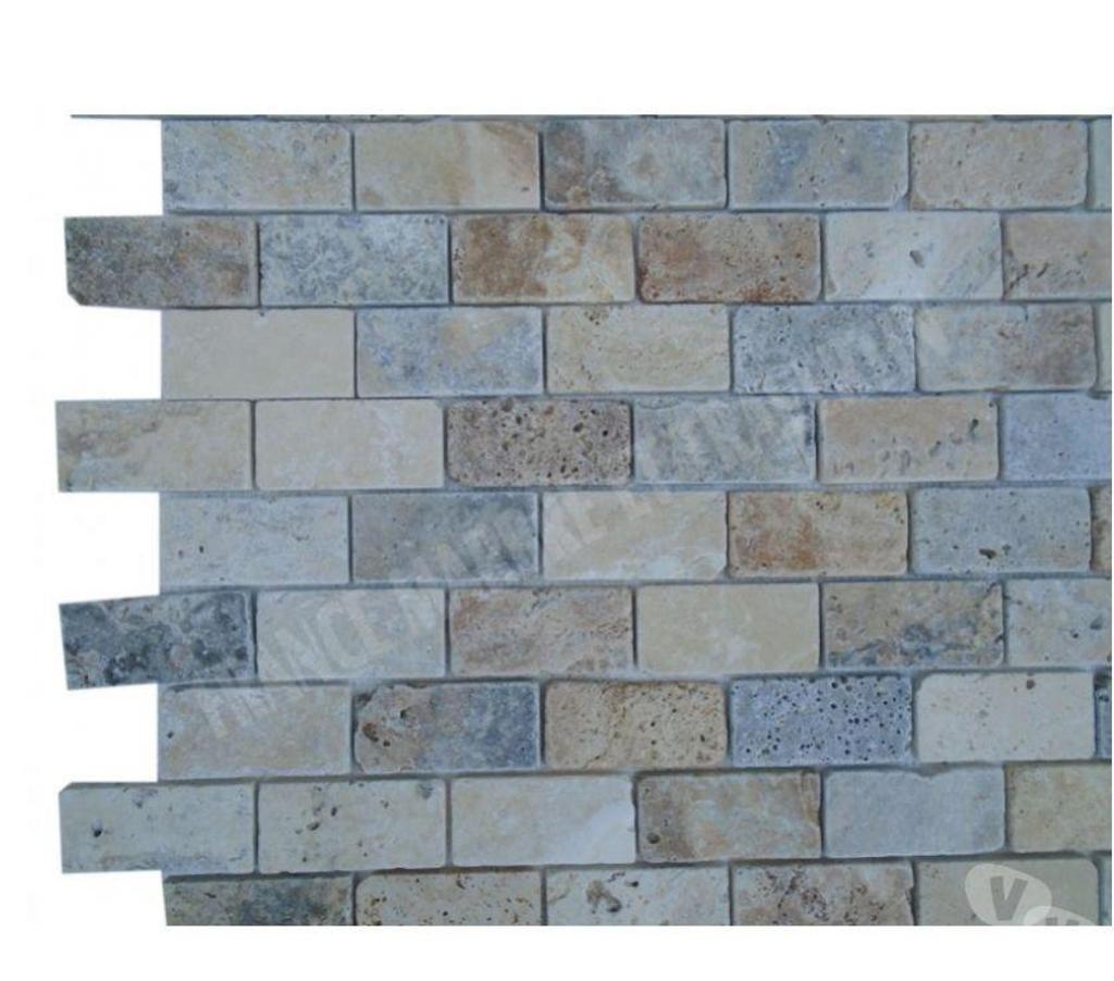  Var Forcalqueiret - 83136 - Photos Vivastreet Travertin Mixte Mosaïque 4 Couleur 4,8x10 cm REF 3134